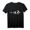 Herzlinie Fechtsport EKG Geschenk für Fechter - Perfektes T-Shirt für Fans, Kampfsportler & Mittelalter-Liebhaber zu Weihnachten & Geburtstag