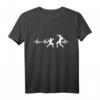 Herzlinie Fechtsport EKG Geschenk für Fechter - Perfektes T-Shirt für Fans, Kampfsportler & Mittelalter-Liebhaber zu Weihnachten & Geburtstag