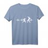 Herzlinie Fechtsport EKG Geschenk für Fechter - Perfektes T-Shirt für Fans, Kampfsportler & Mittelalter-Liebhaber zu Weihnachten & Geburtstag