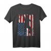 Fechten Fechter Fechtkampf Fechtsport Amerika Flagge T-Shirt - Perfektes Geschenk für Fechtsport Begeisterte, Damen, Herren & Kinder