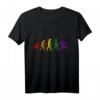 Regenbogen Fechten T-Shirt – Geschenkidee für Fechter, Kampfsportler und Mittelalterfans zu Weihnachten, Geburtstag oder Mensur