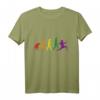 Regenbogen Fechten T-Shirt – Geschenkidee für Fechter, Kampfsportler und Mittelalterfans zu Weihnachten, Geburtstag oder Mensur
