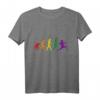 Regenbogen Fechten T-Shirt – Geschenkidee für Fechter, Kampfsportler und Mittelalterfans zu Weihnachten, Geburtstag oder Mensur
