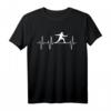 Fechten Fechtsport Heartbeat Herzschlag Outfit Geschenk T-Shirt – Perfekt für Fans, Teams & Fechtliebhaber bei jeder Gelegenheit