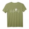 Fechten Fechtsport Heartbeat Herzschlag Outfit Geschenk T-Shirt – Perfekt für Fans, Teams & Fechtliebhaber bei jeder Gelegenheit