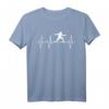 Fechten Fechtsport Heartbeat Herzschlag Outfit Geschenk T-Shirt – Perfekt für Fans, Teams & Fechtliebhaber bei jeder Gelegenheit