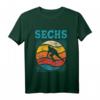 Kinder 6. Geburtstag Retro Hockey Feldhockey Spieler T-Shirt – Perfektes Geschenk & Deko zum Geburtstag für Jungen