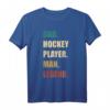 Dad Hockey Spieler Man Legend T-Shirt – Perfektes Geschenk für Hockeyfans, Teammitglieder & Sportliebhaber zu Weihnachten & Geburtstag