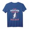 Echte Mädchen Spielen Hockey T-Shirt - Perfektes Geschenk für Sportlerinnen, Trainerinnen und Hockeyfans zu Geburtstag & Weihnachten
