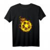 Feuer Fußball Ball Flammende Fußballspieler T-Shirt - Perfekt für Fans, Spieler & Trainer, um die Leidenschaft auf dem Platz zu zeigen