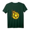 Feuer Fußball Ball Flammende Fußballspieler T-Shirt - Perfekt für Fans, Spieler & Trainer, um die Leidenschaft auf dem Platz zu zeigen