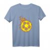 Feuer Fußball Ball Flammende Fußballspieler T-Shirt - Perfekt für Fans, Spieler & Trainer, um die Leidenschaft auf dem Platz zu zeigen