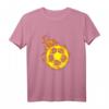Feuer Fußball Ball Flammende Fußballspieler T-Shirt - Perfekt für Fans, Spieler & Trainer, um die Leidenschaft auf dem Platz zu zeigen