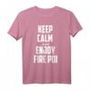 Keep Calm Fire Poi Tanz Jonglieren Flammen Feuerkünstler Fun T-Shirt – Perfekt als Geschenk für Jonglage- und Feuertanzliebhaber