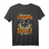 Herren Geboren um Feuerwehrmann zu sein, gezwungen zur Schule gehen T-Shirt – Perfektes Geschenk für angehende Feuerwehrmänner zu Geburtstag & Weihnachten