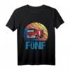 Kinder Feuerwehr T-Shirt zum 5. Geburtstag - Feuerwehrauto Motiv für Jungen mit Retro Design, perfekt für Feuerwehrfans