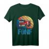 Kinder Feuerwehr T-Shirt zum 5. Geburtstag - Feuerwehrauto Motiv für Jungen mit Retro Design, perfekt für Feuerwehrfans