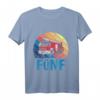 Kinder Feuerwehr T-Shirt zum 5. Geburtstag - Feuerwehrauto Motiv für Jungen mit Retro Design, perfekt für Feuerwehrfans
