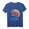 Kinder Feuerwehr T-Shirt zum 5. Geburtstag - Feuerwehrauto Motiv für Jungen mit Retro Design, perfekt für Feuerwehrfans