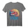 Kinder Feuerwehr T-Shirt zum 5. Geburtstag - Feuerwehrauto Motiv für Jungen mit Retro Design, perfekt für Feuerwehrfans
