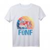 Kinder Feuerwehr T-Shirt zum 5. Geburtstag - Feuerwehrauto Motiv für Jungen mit Retro Design, perfekt für Feuerwehrfans