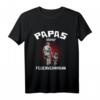 Kinder HapMonkey Feuerwehr Vatertag T-Shirt – Süßes Motiv von Vater und Sohn, perfekt für Feuerwehrfans und Familienfeiern