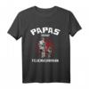Kinder HapMonkey Feuerwehr Vatertag T-Shirt – Süßes Motiv von Vater und Sohn, perfekt für Feuerwehrfans und Familienfeiern