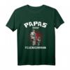 Kinder HapMonkey Feuerwehr Vatertag T-Shirt – Süßes Motiv von Vater und Sohn, perfekt für Feuerwehrfans und Familienfeiern