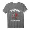 Kinder HapMonkey Feuerwehr Vatertag T-Shirt – Süßes Motiv von Vater und Sohn, perfekt für Feuerwehrfans und Familienfeiern