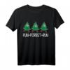 Lustiges HapMonkey T-Shirt mit Tannenbaum Lauf-Motiv für Wanderer und Waldliebhaber – Witziges Geschenk für Natur- und Outdoor-Fans