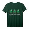 Lustiges HapMonkey T-Shirt mit Tannenbaum Lauf-Motiv für Wanderer und Waldliebhaber – Witziges Geschenk für Natur- und Outdoor-Fans