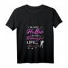 Damen I´m Just Huller My Way Through Life With My Dogs - Lustiges Hundemama T-Shirt mit V-Ausschnitt für Hundeliebhaberinnen und Gassigeherinnen