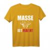 Herren Masse ist Macht - Fitness, Bodybuilding & Kraftsport Gym T-Shirt für Massephase, Powerlifter & Athleten