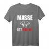 Herren Masse ist Macht - Fitness, Bodybuilding & Kraftsport Gym T-Shirt für Massephase, Powerlifter & Athleten