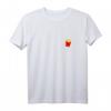Lustiges Fastfood Cheatday Pommes Frites Mood Brustprint T-Shirt – Perfektes Geschenk für Bodybuilder, Fitness Junkies & Foodies zum Geburtstag, Weihnachten & Cheatday