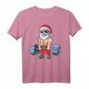 Santa Weightlifting Christmas Fitness Gym Deadlift T-Shirt - Lustiges Weihnachts-Workout-Shirt für Männer, ideales Geschenk für Fitnessliebhaber