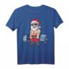 Santa Weightlifting Christmas Fitness Gym Deadlift T-Shirt - Lustiges Weihnachts-Workout-Shirt für Männer, ideales Geschenk für Fitnessliebhaber