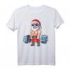 Santa Weightlifting Christmas Fitness Gym Deadlift T-Shirt - Lustiges Weihnachts-Workout-Shirt für Männer, ideales Geschenk für Fitnessliebhaber