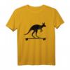 Känguru fährt Longboard T-Shirt – Lustiges Australien Geschenk für Skater, Reisende & Tierliebhaber