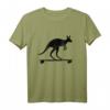 Känguru fährt Longboard T-Shirt – Lustiges Australien Geschenk für Skater, Reisende & Tierliebhaber