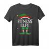 Fitness Elfe Weihnachts T-Shirt für Familie - Lustiges Elf Outfit für Damen, Herren, Kinder & Freunde als festliches Weihnachtsgeschenk