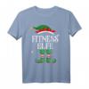 Fitness Elfe Weihnachts T-Shirt für Familie - Lustiges Elf Outfit für Damen, Herren, Kinder & Freunde als festliches Weihnachtsgeschenk