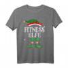 Fitness Elfe Weihnachts T-Shirt für Familie - Lustiges Elf Outfit für Damen, Herren, Kinder & Freunde als festliches Weihnachtsgeschenk