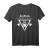 Herren Alpha Gym Workout T-Shirt - Motivations-Design für Fitness-Fans, Bodybuilder & Sportler, Perfektes Geschenk für Workout & Motivation