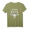 Herren Alpha Gym Workout T-Shirt - Motivations-Design für Fitness-Fans, Bodybuilder & Sportler, Perfektes Geschenk für Workout & Motivation