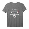Herren Alpha Gym Workout T-Shirt - Motivations-Design für Fitness-Fans, Bodybuilder & Sportler, Perfektes Geschenk für Workout & Motivation