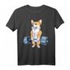 Corgi Weightlifting Funny Deadlift Männer Fitness Gym Workout T-Shirt – Lustiges Hundemotiv für Krafttraining & Powerlifting, Perfektes Geschenk für Sportler & Hundeliebhaber