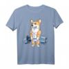 Corgi Weightlifting Funny Deadlift Männer Fitness Gym Workout T-Shirt – Lustiges Hundemotiv für Krafttraining & Powerlifting, Perfektes Geschenk für Sportler & Hundeliebhaber