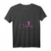 Damen Hula Hoop Girl Herzschlag Hullern Reifen Dance Fitness Sport T-Shirt mit V-Ausschnitt – Perfekt für Workout, Abnehmen & Fitness zu Hause