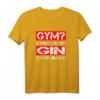 Lustiges Fitness T-Shirt mit Spruch 'GYM? - Ich dachte du hast GIN gesagt' – Perfekt für Gin-Liebhaber und Fitnessmuffel